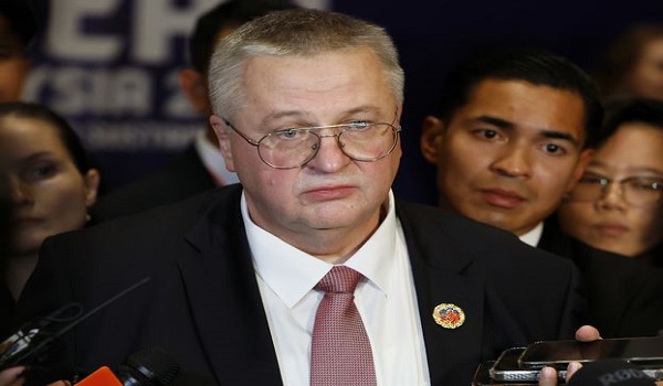 Timbalan Perdana Menteri Rusia Alexey Overchuk mengadakan sidang media bersempena Sidang Kemuncak ASEAN ke-47 dan Sidang Kemuncak Berkaitan di Pusat Konvensyen Kuala Lumpur/BERNAMA